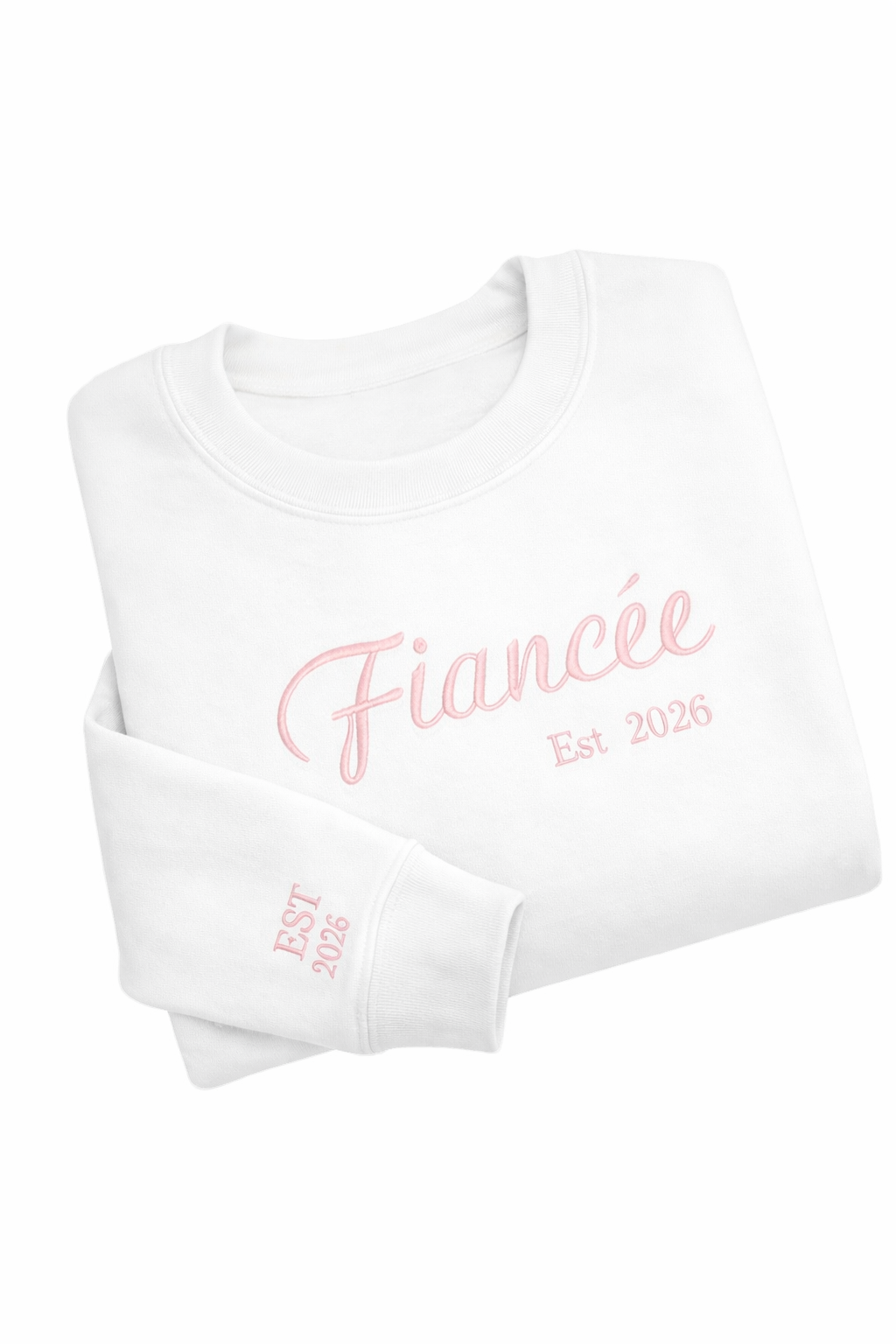 Fiancée personalised embroidered sweatshirt