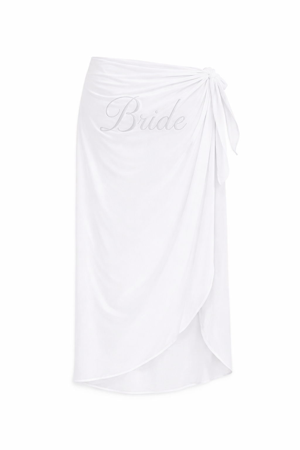Personalised embroidered longer length sarong