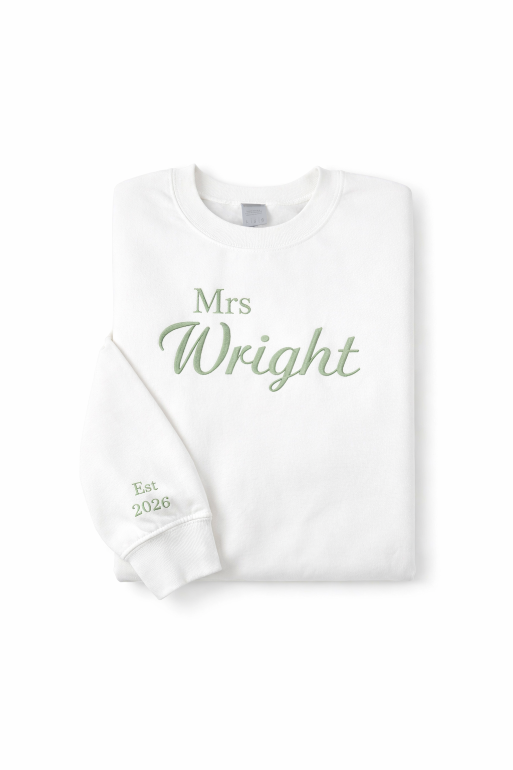 Scripted personalised unisex sweatshirt