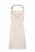 Personalised embroidered bridal apron