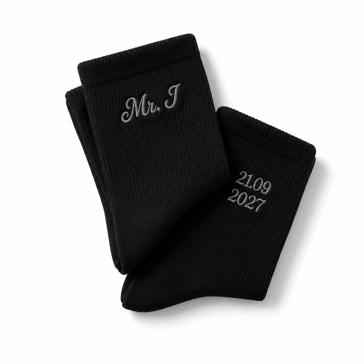 Personalised Black socks