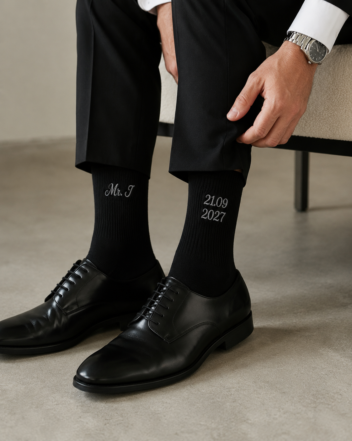 Personalised Black socks