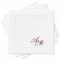 Personalised bridal linen cocktail napkins