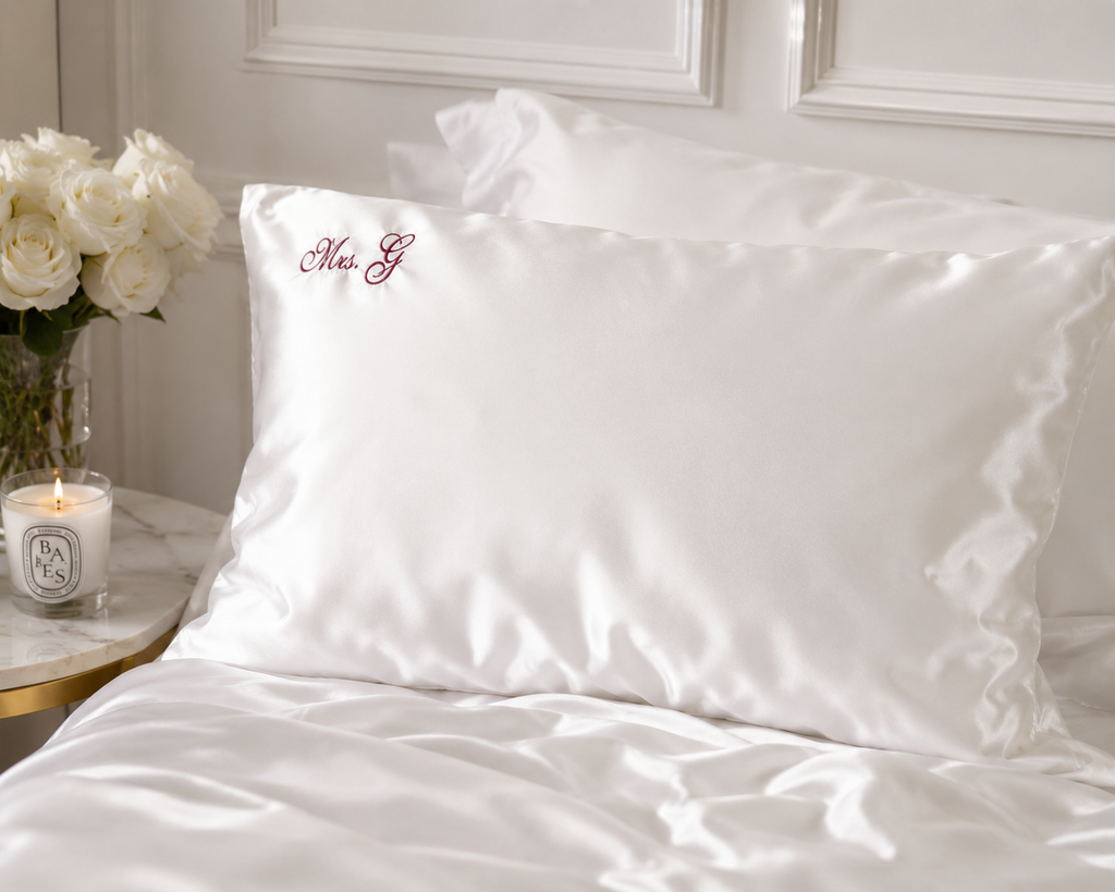 personalised satin pillowcase