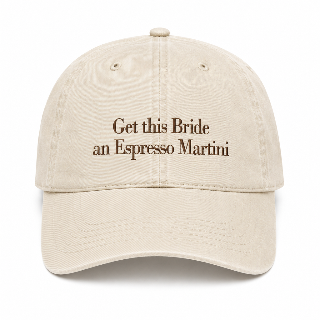 Get this Bride a (your choice of drink / cocktail) cap