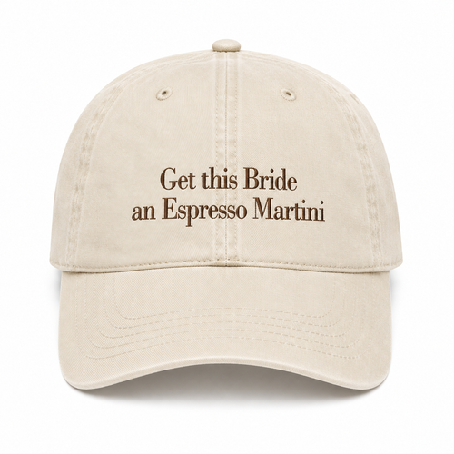 Get this Bride a (your choice of drink / cocktail) cap